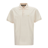 Palm Angels Men's 'Monogram Embroidered' Polo Shirt