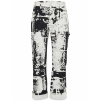 Alexander McQueen Men's 'Fold' Cropped Jeans