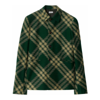 Burberry Blazer 'Check-Pattern Buttoned' pour Hommes