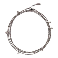 Brunello Cucinelli Women's 'Logo-Plaque Polished-Finish' Bracelet