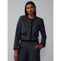 New York & Company Women's 'Paige Braided Trim' Denim Jacket