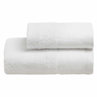 Biancoperla Loira Hand And Guest Terry Towels Set, White