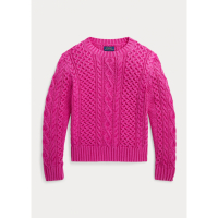 Ralph Lauren 'Aran-Knit' Pullover für große Mädchen