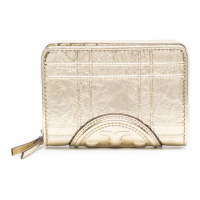 Tory Burch Women's 'Double T-Appliqué' Wallet