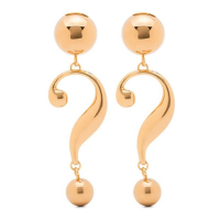 Moschino Boucles d'oreilles 'Question Mark-Shaped Clip-On' pour Femmes