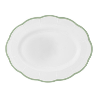 Bitossi Plat 'Oval Scalloped Rim' - 36 cm