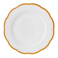 Bitossi Assiette à dîner 'Ocher Scalloped Rim' - 27.5 cm