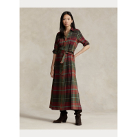 Polo Ralph Lauren Robe 'Belted Plaid' pour Femmes