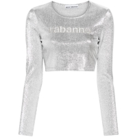 Paco Rabanne T-Shirt manches longues 'Gem-Logo' pour Femmes