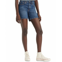 Levi's '501® Mid-Thigh High Rise Straight Fit ' Jeansshorts für Damen
