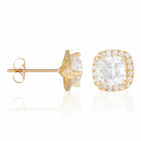 Oro Di Oro Women's 'Carré Brillant' Earrings