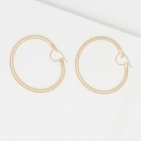 Oro Di Oro Boucles d'oreilles 'Anneau de l'Amour' pour Femmes