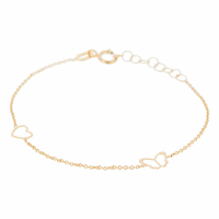 Oro Di Oro Women's 'Cœur&Papillon' Bracelet