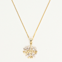 Oro Di Oro Women's 'feuille' Pendant