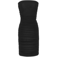 Saint Laurent 'Ruched Strapless' Mini Kleid für Damen