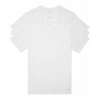 Calvin Klein Maillot de corps 'Cotton Classics Short-Sleeve V-Neck' pour Hommes - 3 Pièces