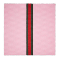 Gucci Men's 'Web-Stripe' Wool Scarf