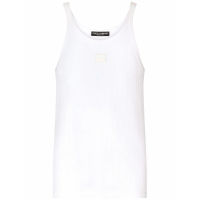 Dolce&Gabbana Men's 'Logo Patch' Tank Top