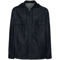 Giorgio Armani Men's 'Hooded Shirt' Denim Jacket