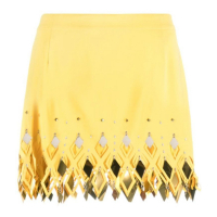 Paco Rabanne Women's 'Embellished Cut-Out' Mini Skirt