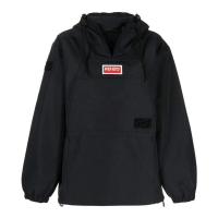Kenzo Coupe-vent 'Logo-Patch Hooded' pour Femmes