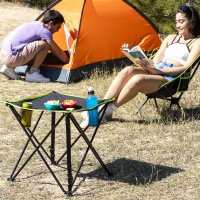 Innovagoods Klappbarer Campingtisch aus Textil mit Hülle Cafolby