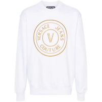 Versace Jeans Couture Pull 'Embroidered-Logo' pour Hommes