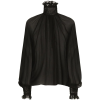 Dolce & Gabbana Women's 'Sheer' Long Sleeve Blouse