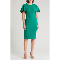 Calvin Klein Women's 'Flutter Sleeve' Sheath Dress