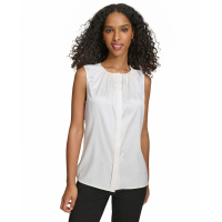 Calvin Klein Women's 'Gathered-Neck' Sleeveless Blouse