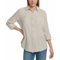 Calvin Klein Jeans Chemise 'Button-Down Roll-Tab-Sleeve' pour Femmes