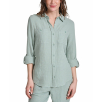 Calvin Klein Jeans Chemise 'Button-Down Roll-Tab-Sleeve' pour Femmes