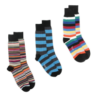Paul Smith Men's 'Patterned Calf-Length' Socks - 3 Pairs
