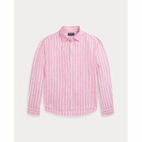 Ralph Lauren Big Girl's 'Striped Boxy' Linen Shirt