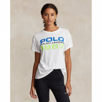 Polo Ralph Lauren Logo Cotton Jersey Tee pour Femmes