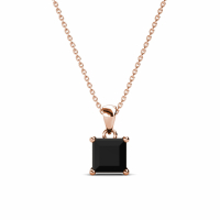 MYC Paris Women's 'Simple Square' Pendant with chain