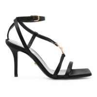 Versace Women's 'Medusa-Plaque' High Heel Sandals