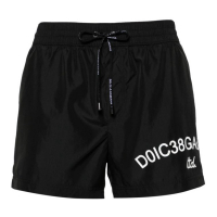 Dolce&Gabbana Men's 'Logo Drawstring' Swimming Shorts