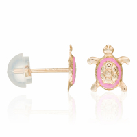 Oro Di Oro Girl's 'Jolie Tortue' Earrings