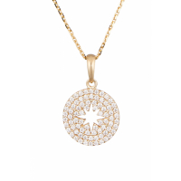 Oro Di Oro Pendentif 'Etoile Brillante' pour Femmes