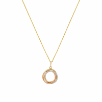 Oro Di Oro Women's 'Cercle Trio' Pendant