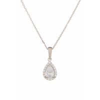 Oro Di Oro Women's 'Goutte Brillante' Pendant