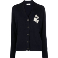 Isabel Marant Cardigan 'Karin Intarsia Logo' pour Femmes