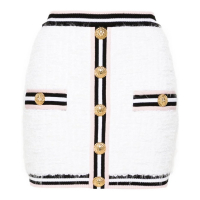 Balmain Women's 'Maze Monogram' Mini Skirt