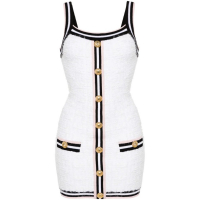 Balmain Robe mini 'Maze-Monogram Bouclé' pour Femmes