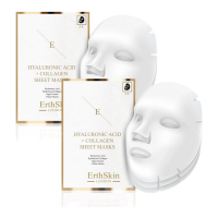 ErthSkin Set de masques en feuilles - 2 Pièces 'Hyaluronic Acid & Collagen'