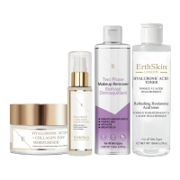 ErthSkin 'Two Phase + Hyaluronic Acid + Hyaluronic Acid & Collagen' Anti-Aging-Pflegeset - 4 Stücke