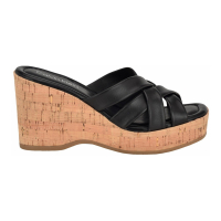 Calvin Klein Women's 'Hayes Slip-On Cork' Wedge Sandals