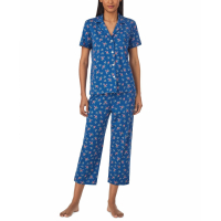 LAUREN Ralph Lauren Women's Printed Capri Pajamas Set