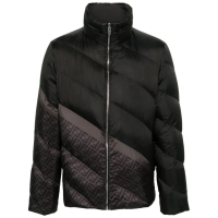 Fendi Men's 'Ff-Print Diagonal-Quilted' Puffer Jacket